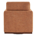 Fauteuil pivotant Henry avec base en bois