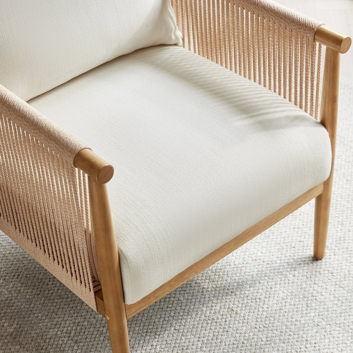 Sienna Modern Rope Accent Chair