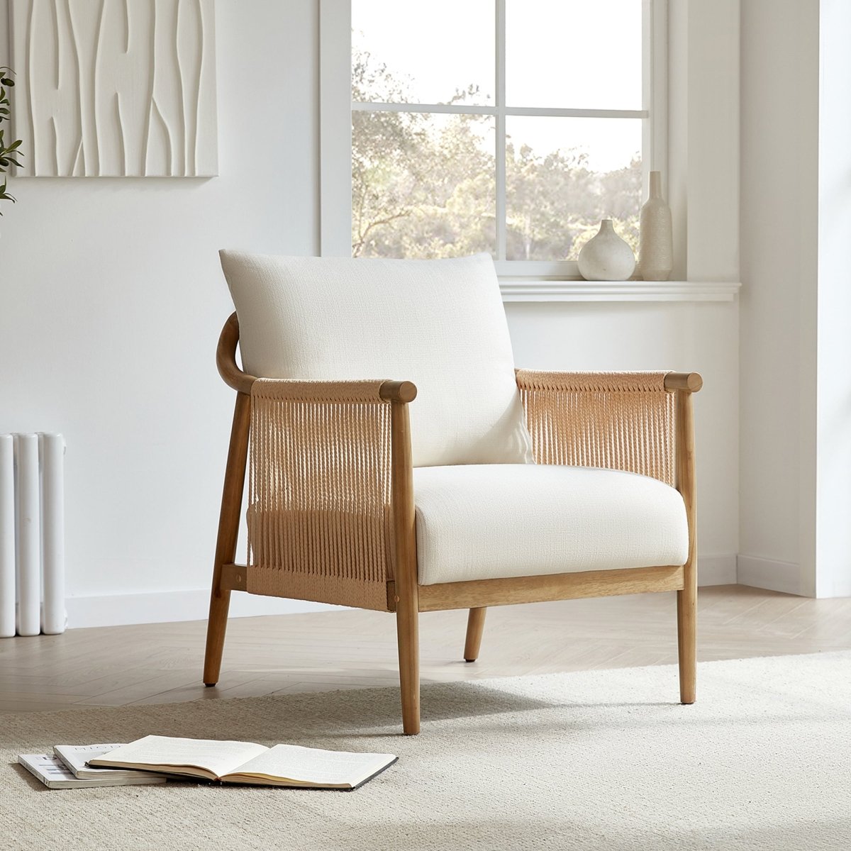 Sienna Modern Rope Accent Chair