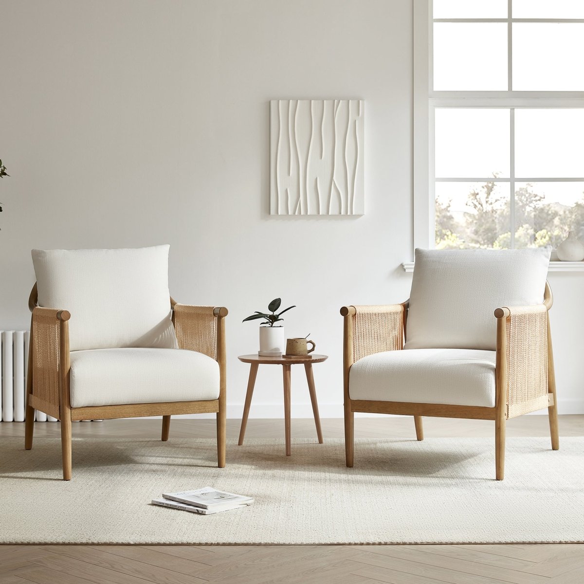 Sienna Modern Rope Accent Chair