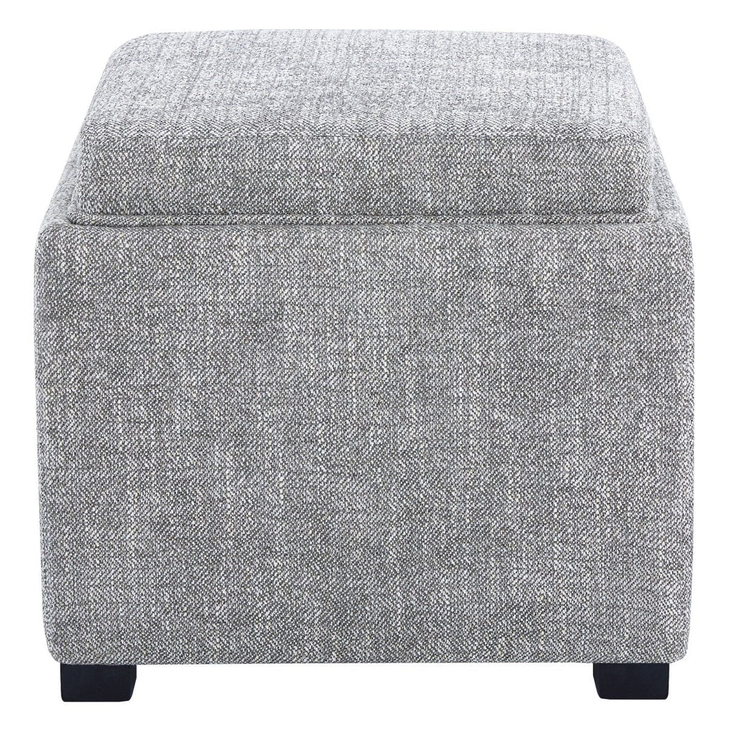 Cube Storage Ottoman - Fabric & Leather