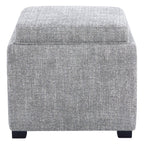 Cube Storage Ottoman - Fabric & Leather