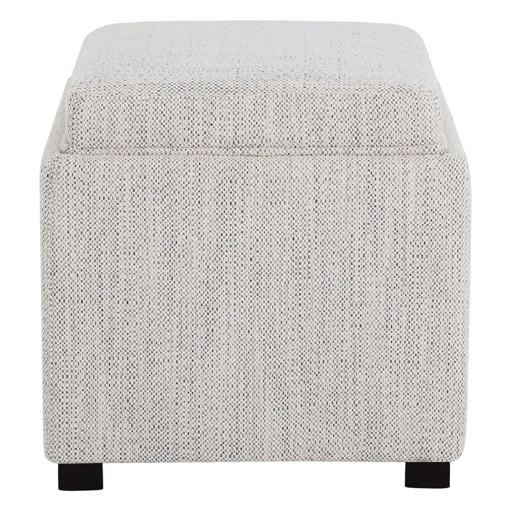 Cube Storage Ottoman - Fabric & Leather