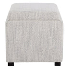 Cube Storage Ottoman - Fabric & Leather