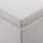 Cube Storage Ottoman - Fabric & Leather
