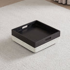 Cube Storage Ottoman - Fabric & Leather
