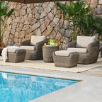 Liana Wicker Outdoor 5-Piece Patio Set
