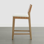 Aries Mid-century Modern Handwoven Counter Stool