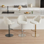 Blythe Upholstered Adjustable Height Swivel Bar & Counter Stools