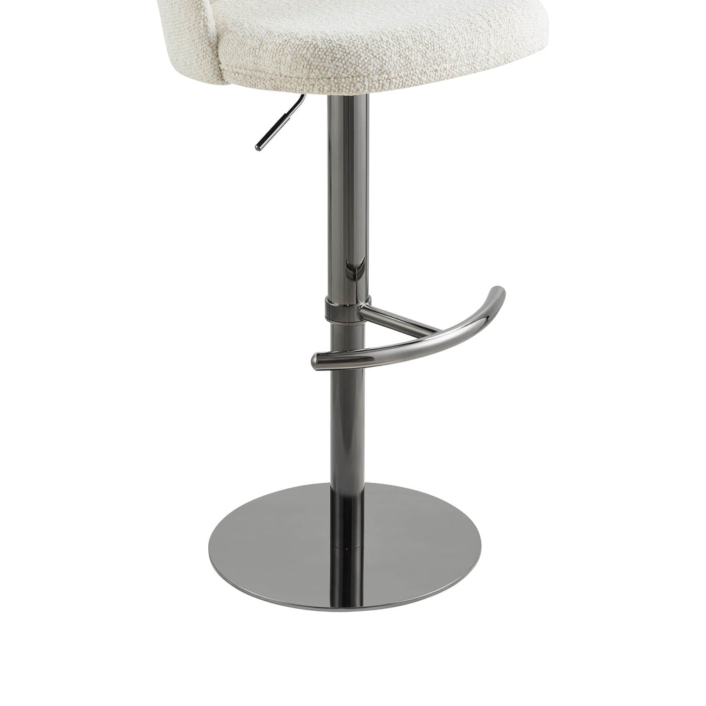 Blythe Upholstered Adjustable Height Swivel Bar & Counter Stools