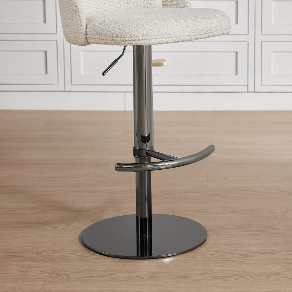 Blythe Upholstered Adjustable Height Swivel Bar & Counter Stools