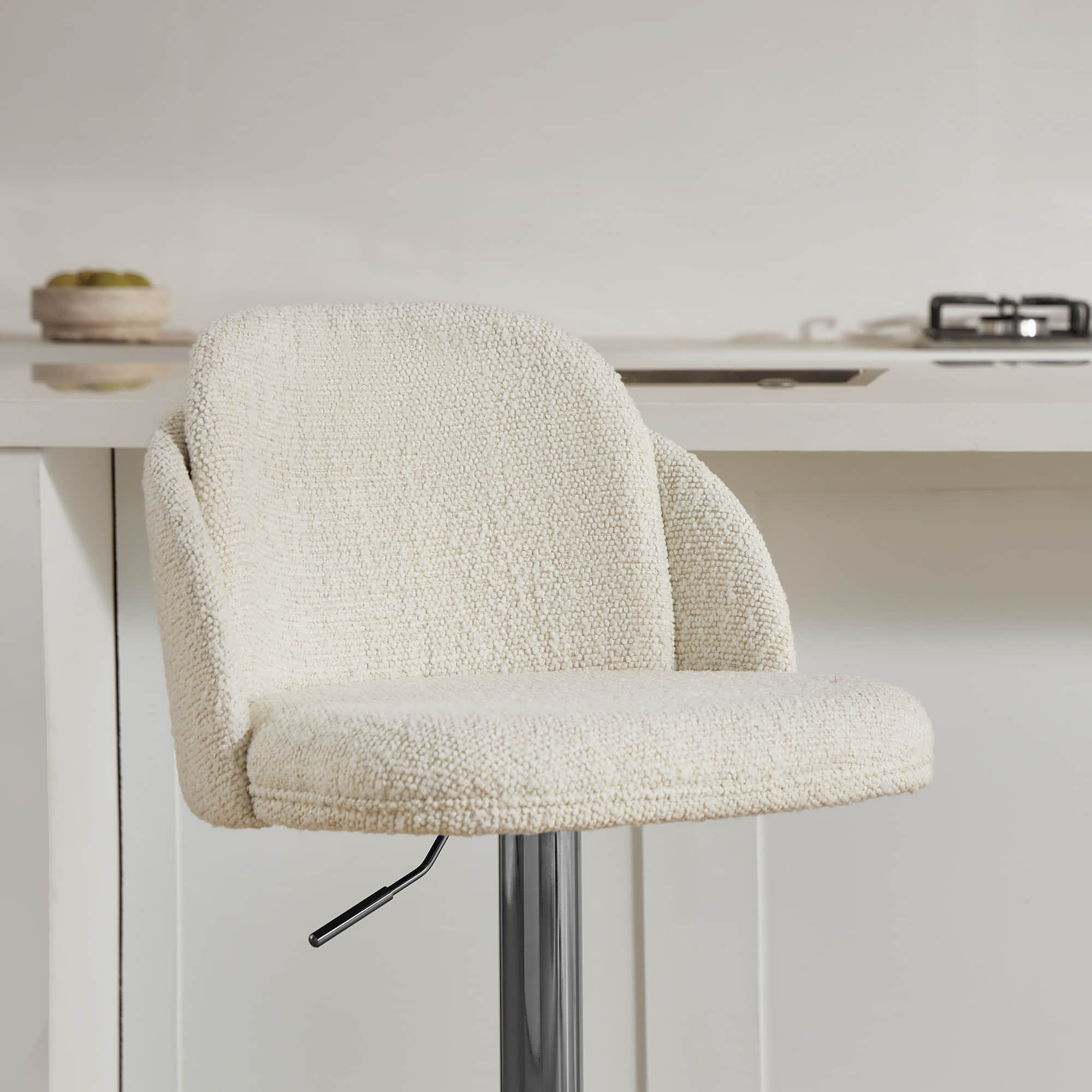 Blythe Upholstered Adjustable Height Swivel Bar & Counter Stools