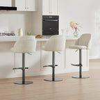 Blythe Upholstered Adjustable Height Swivel Bar & Counter Stools