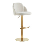 Blythe Upholstered Adjustable Height Swivel Bar & Counter Stools