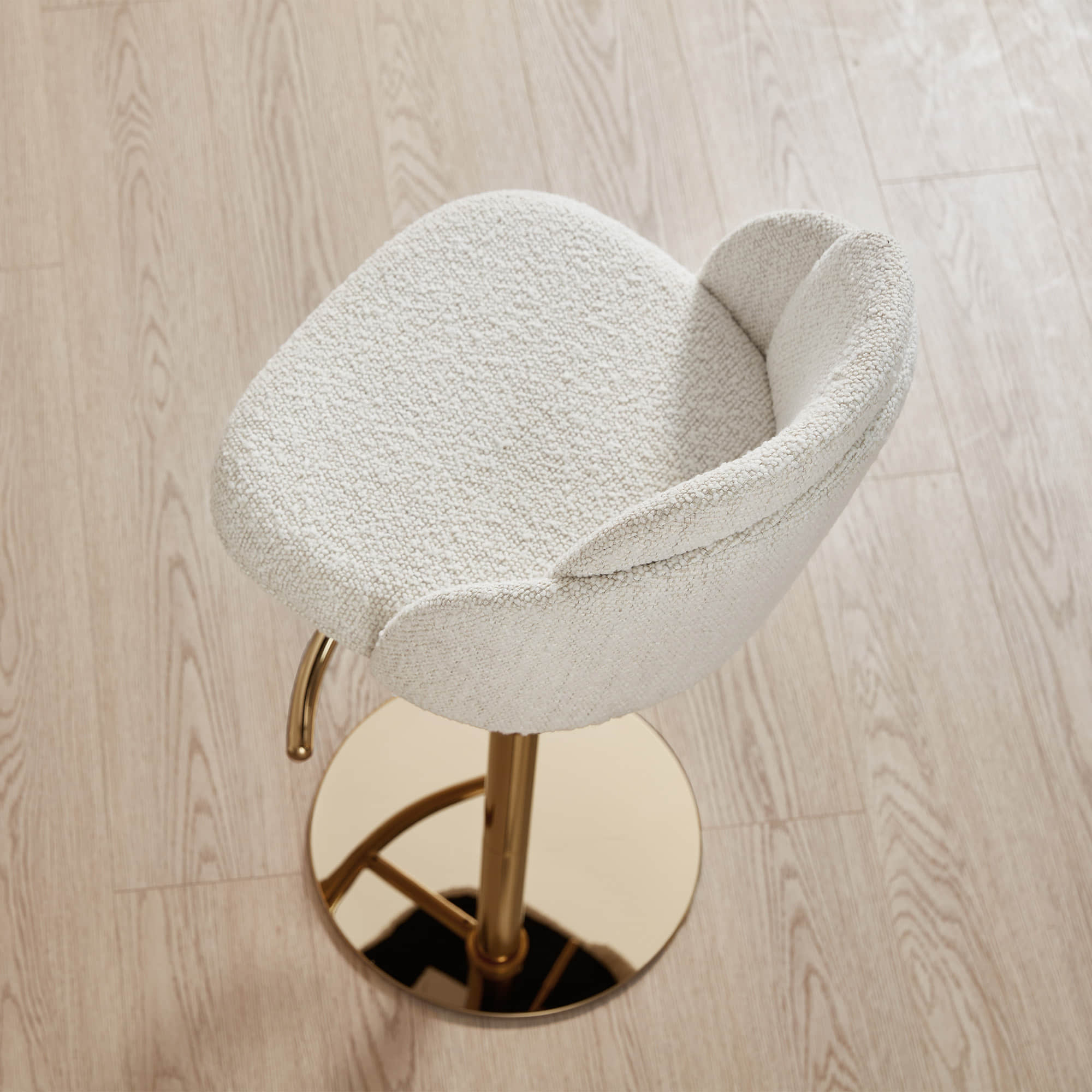 Blythe Upholstered Adjustable Height Swivel Bar & Counter Stools