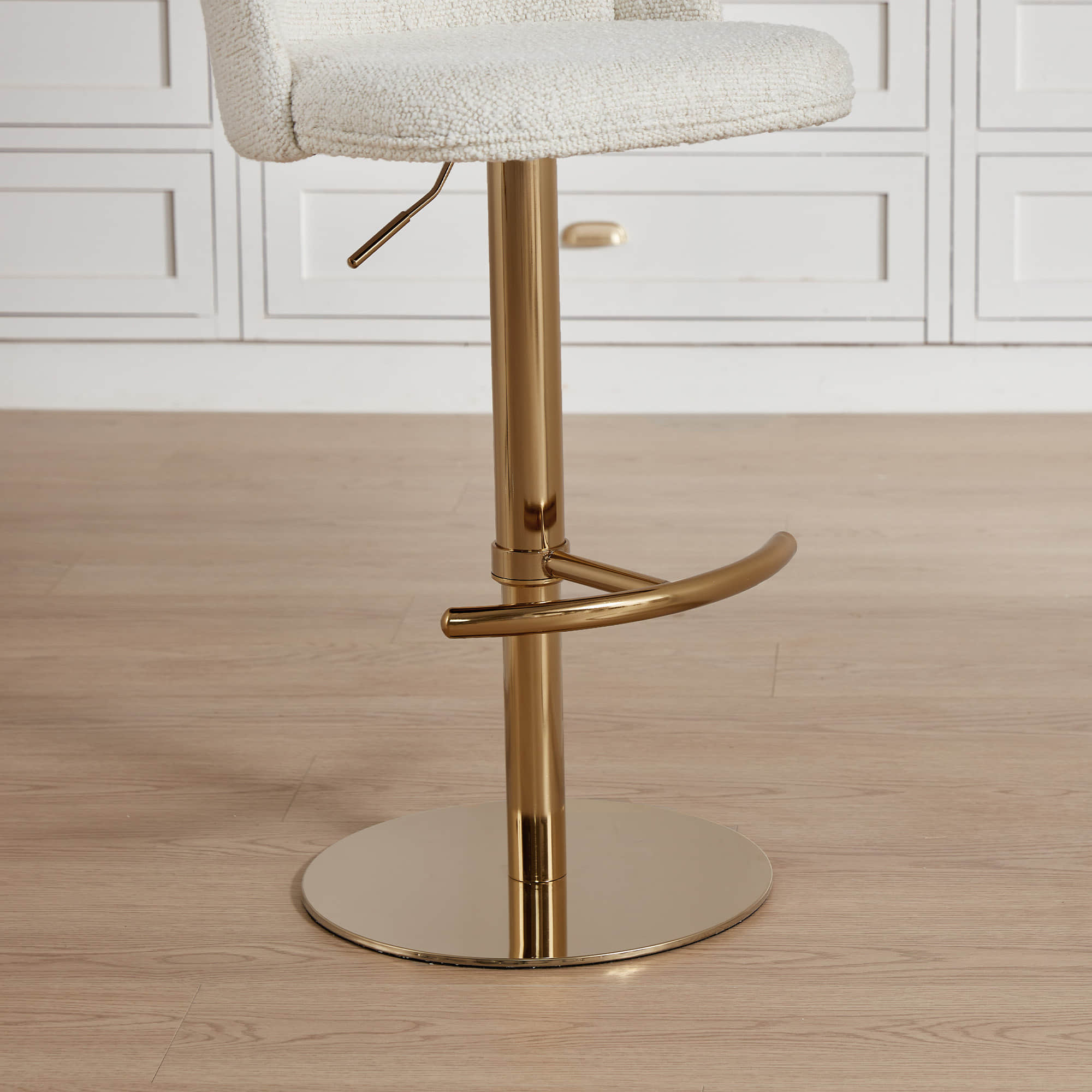 Blythe Upholstered Adjustable Height Swivel Bar & Counter Stools