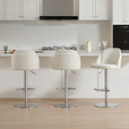 Blythe Upholstered Adjustable Height Swivel Bar & Counter Stools