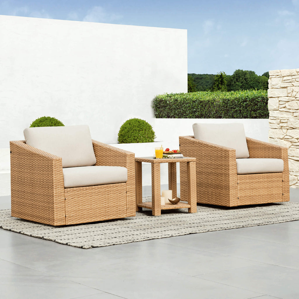 Calum Rattan Outdoor Bistro Set