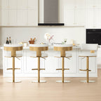 Cayla Modern Adjustable Height Swivel Barstool