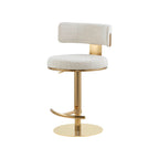 Cayla Modern Adjustable Height Swivel Barstool