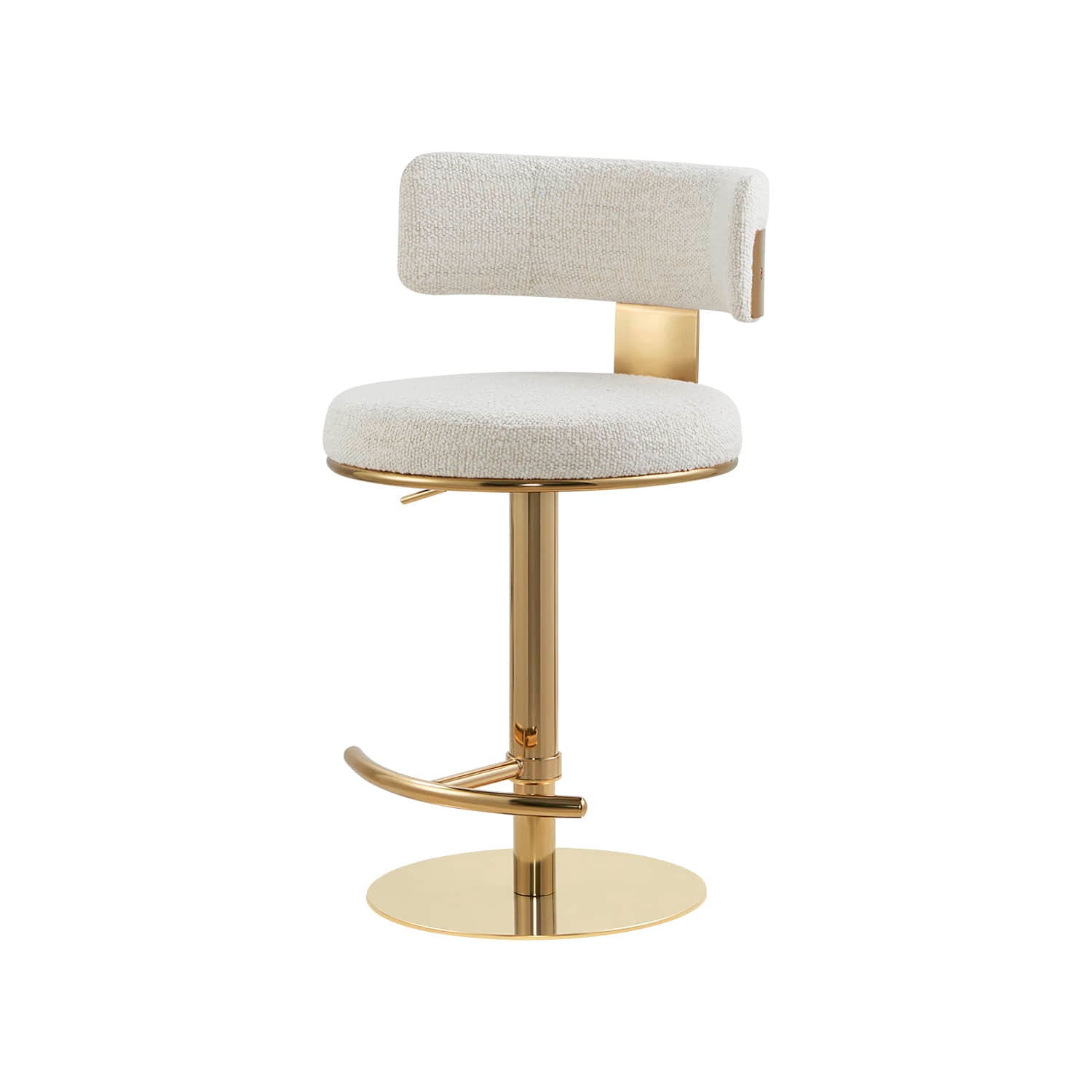 Cayla Modern Adjustable Height Swivel Barstool