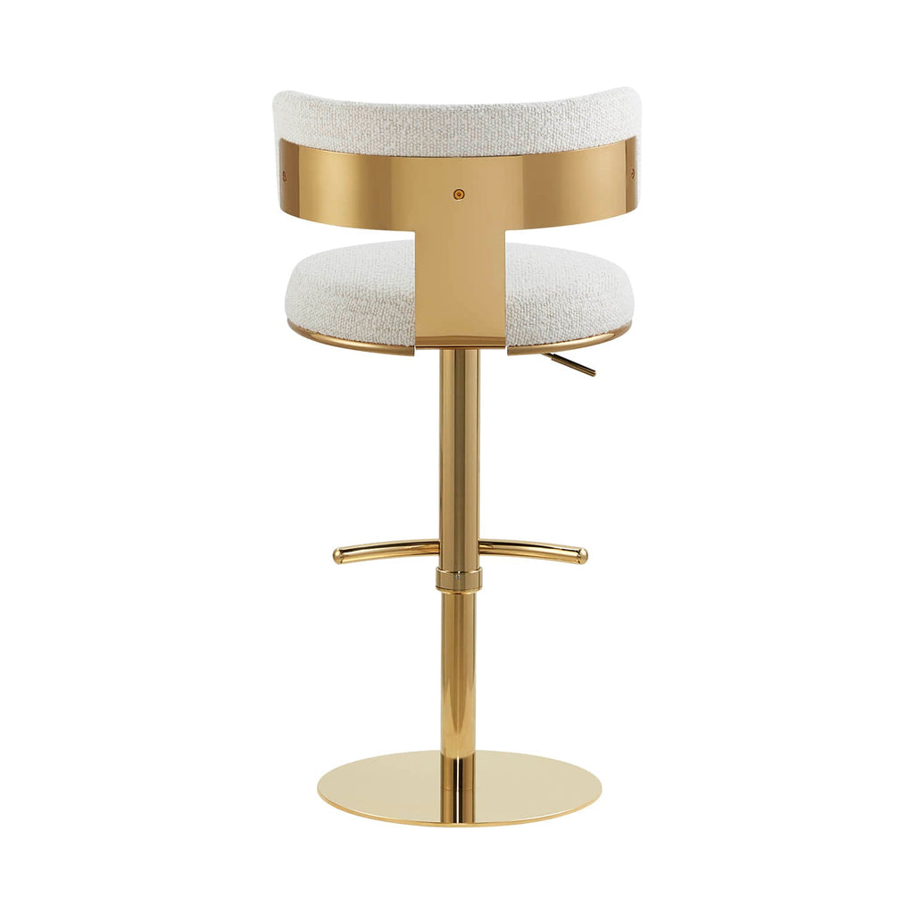 Cayla Modern Adjustable Height Swivel Barstool