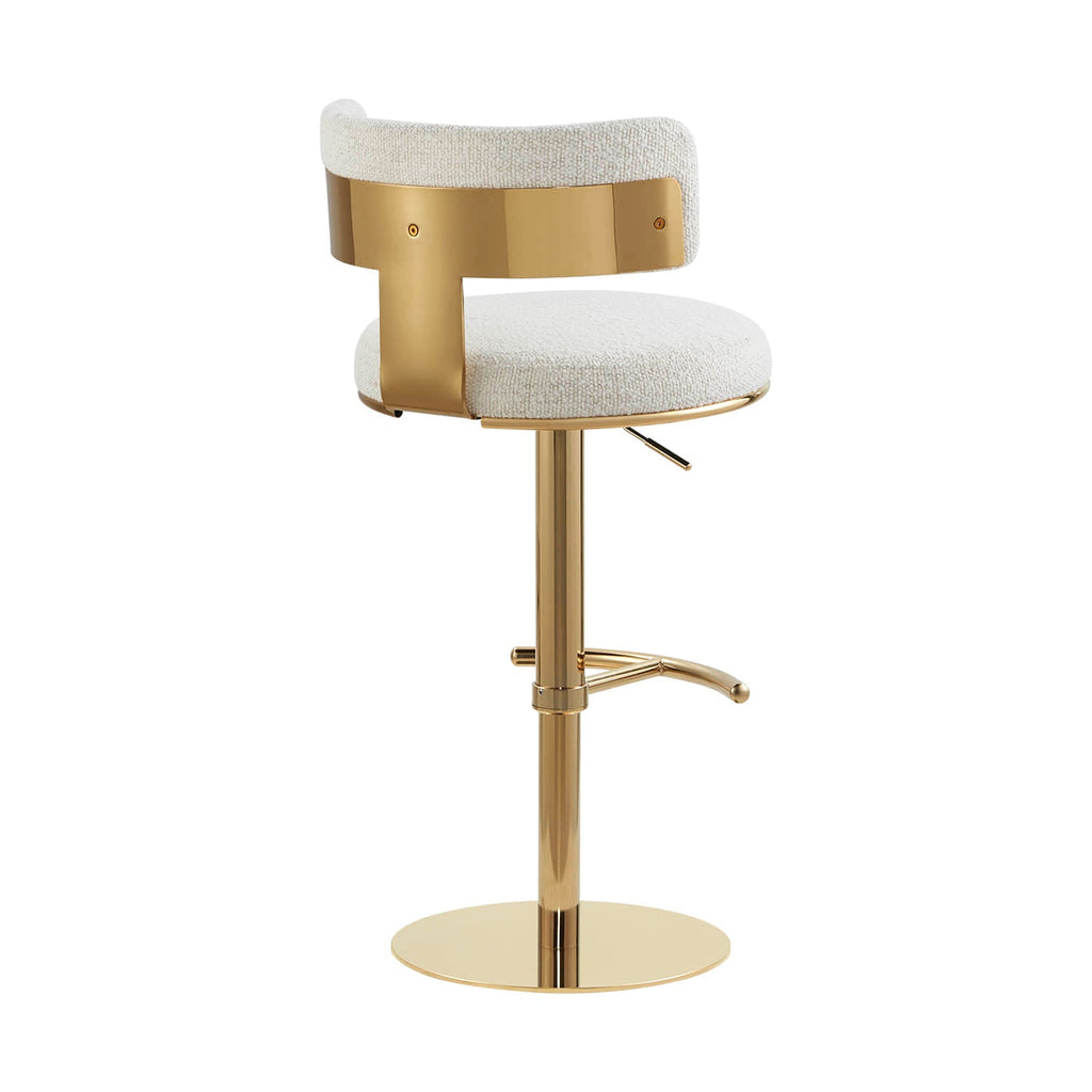 Cayla Modern Adjustable Height Swivel Barstool
