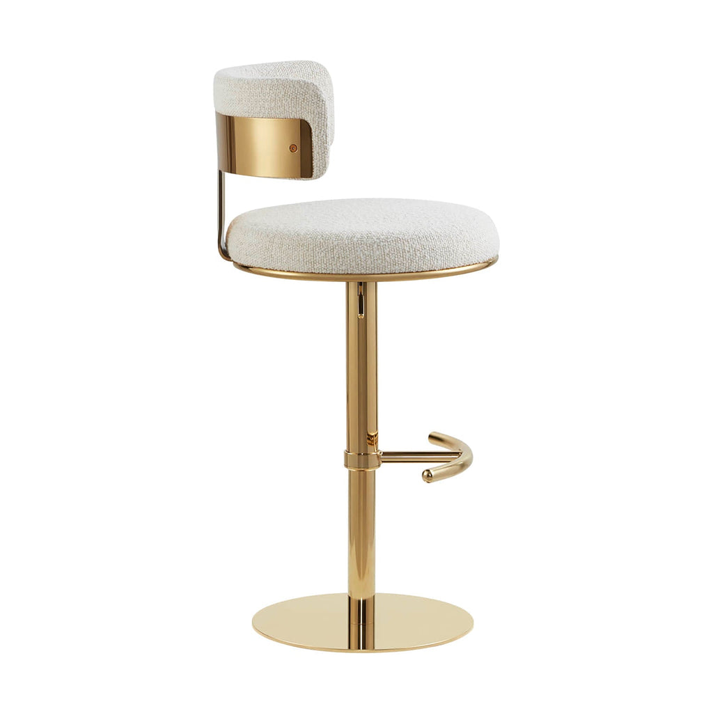 Cayla Modern Adjustable Height Swivel Barstool
