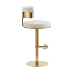Cayla Modern Adjustable Height Swivel Barstool