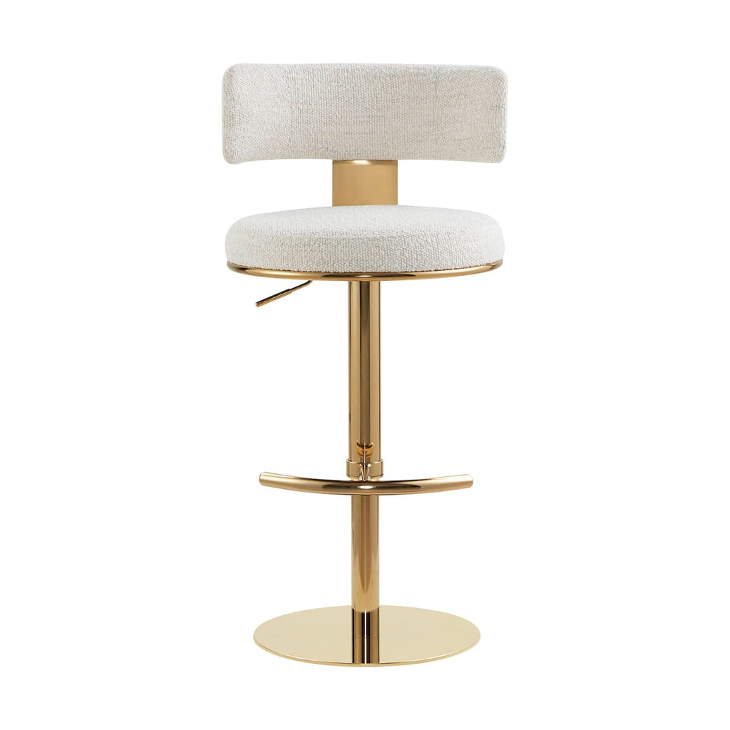 Cayla Modern Adjustable Height Swivel Barstool