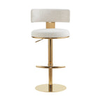 Cayla Modern Adjustable Height Swivel Barstool