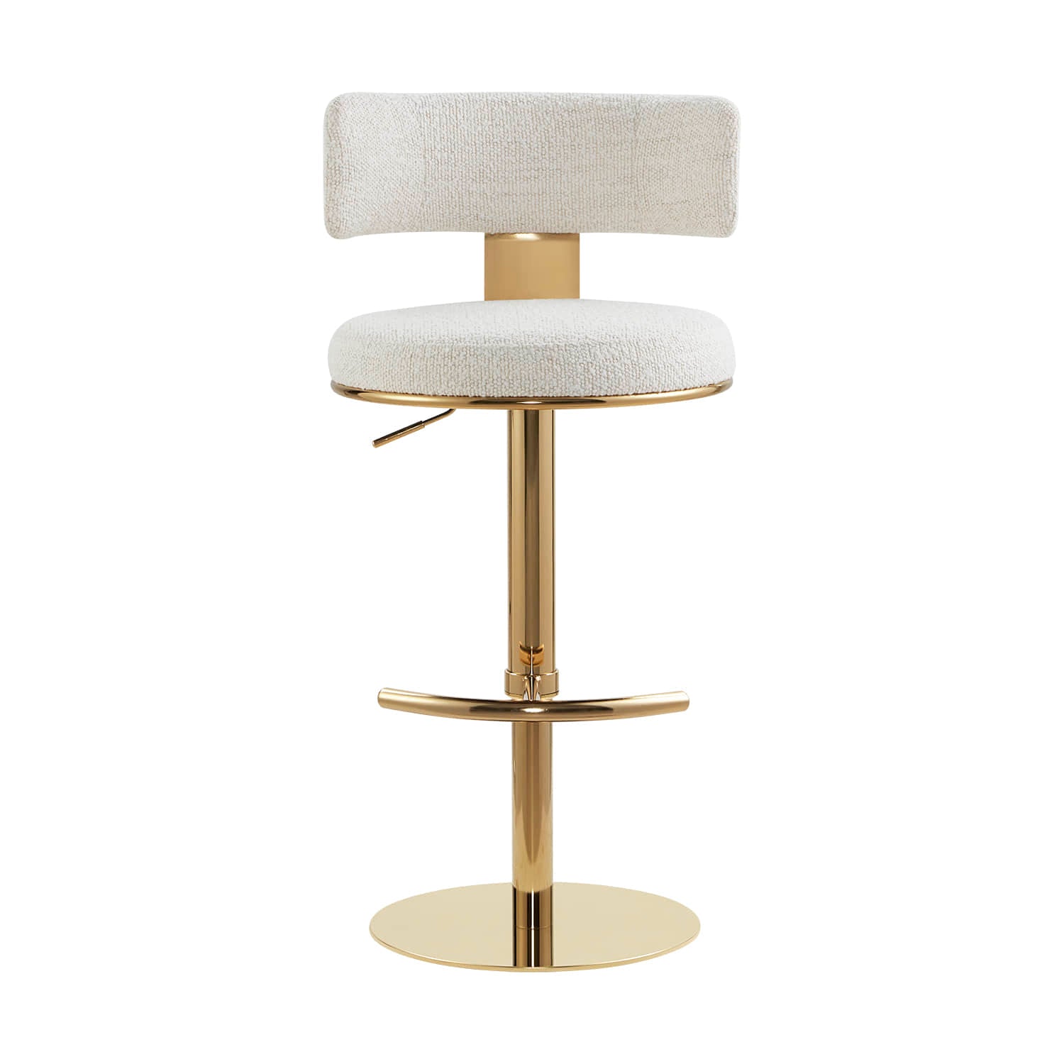 Cayla Modern Adjustable Height Swivel Barstool