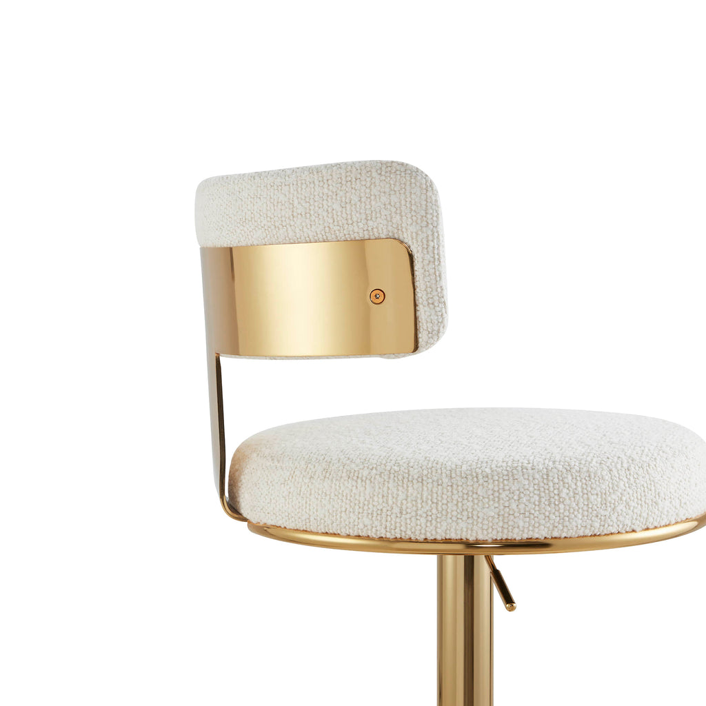 Cayla Modern Adjustable Height Swivel Barstool