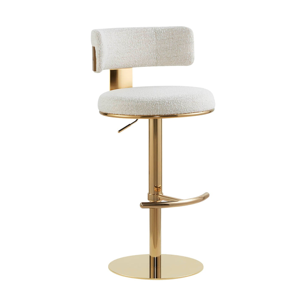 Cayla Modern Adjustable Height Swivel Barstool