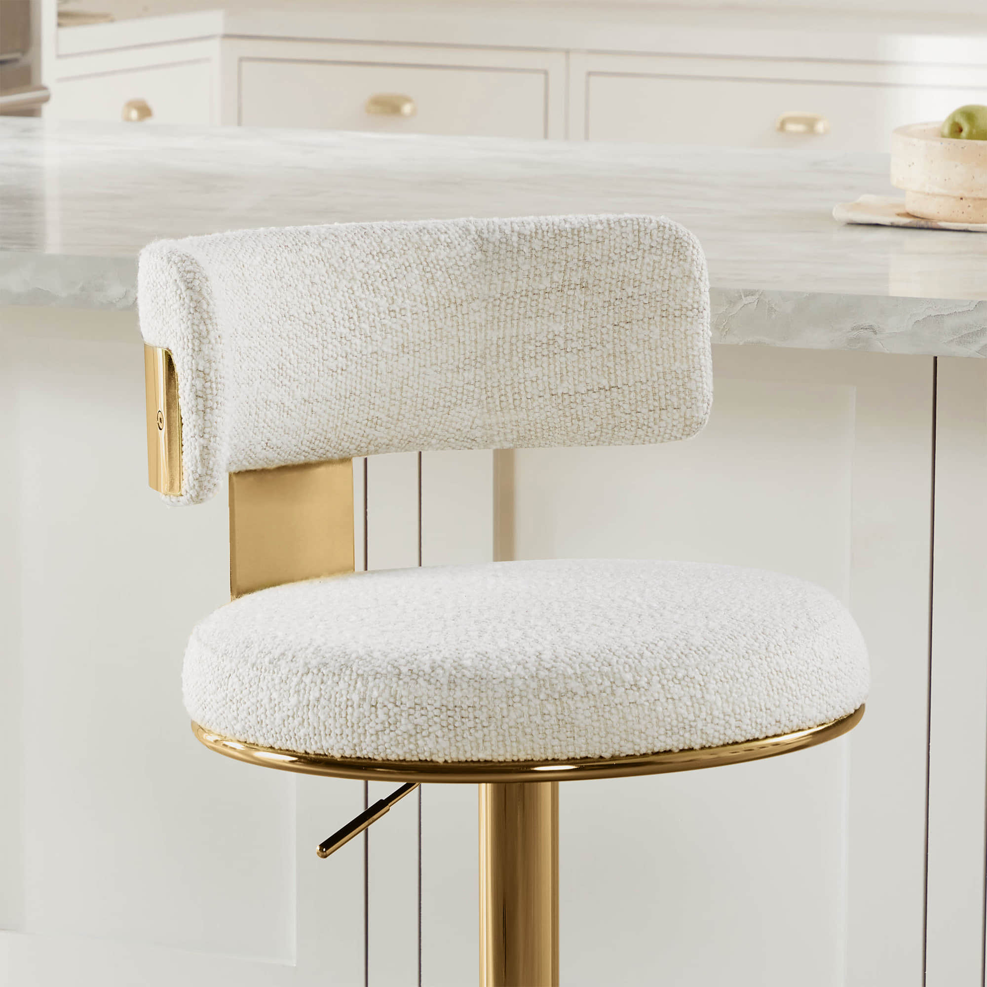 Cayla Modern Adjustable Height Swivel Barstool