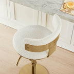 Cayla Modern Adjustable Height Swivel Barstool