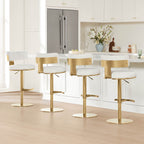 Cayla Modern Adjustable Height Swivel Barstool