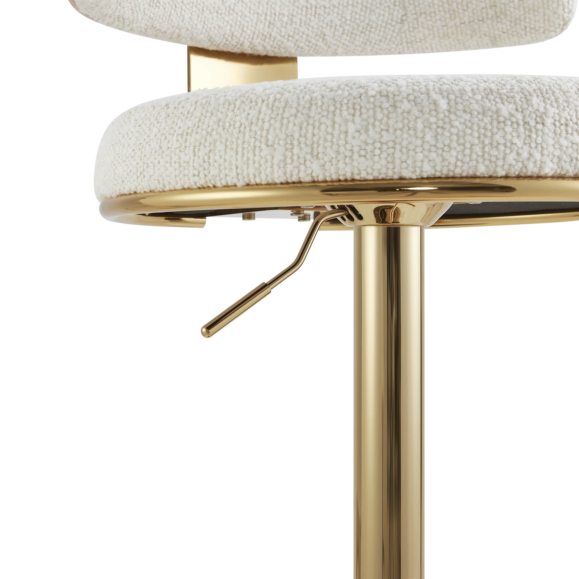 Cayla Modern Adjustable Height Swivel Barstool