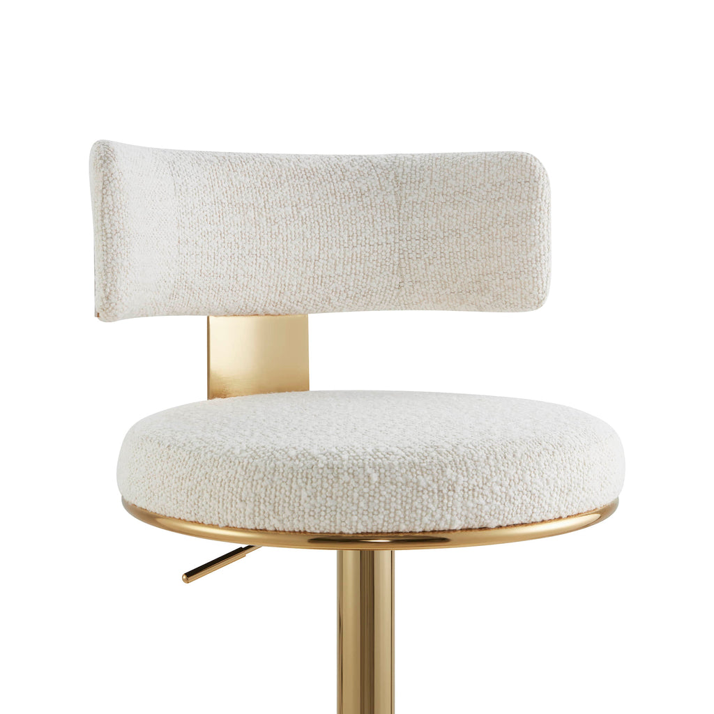 Cayla Modern Adjustable Height Swivel Barstool