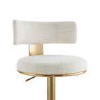 Cayla Modern Adjustable Height Swivel Barstool