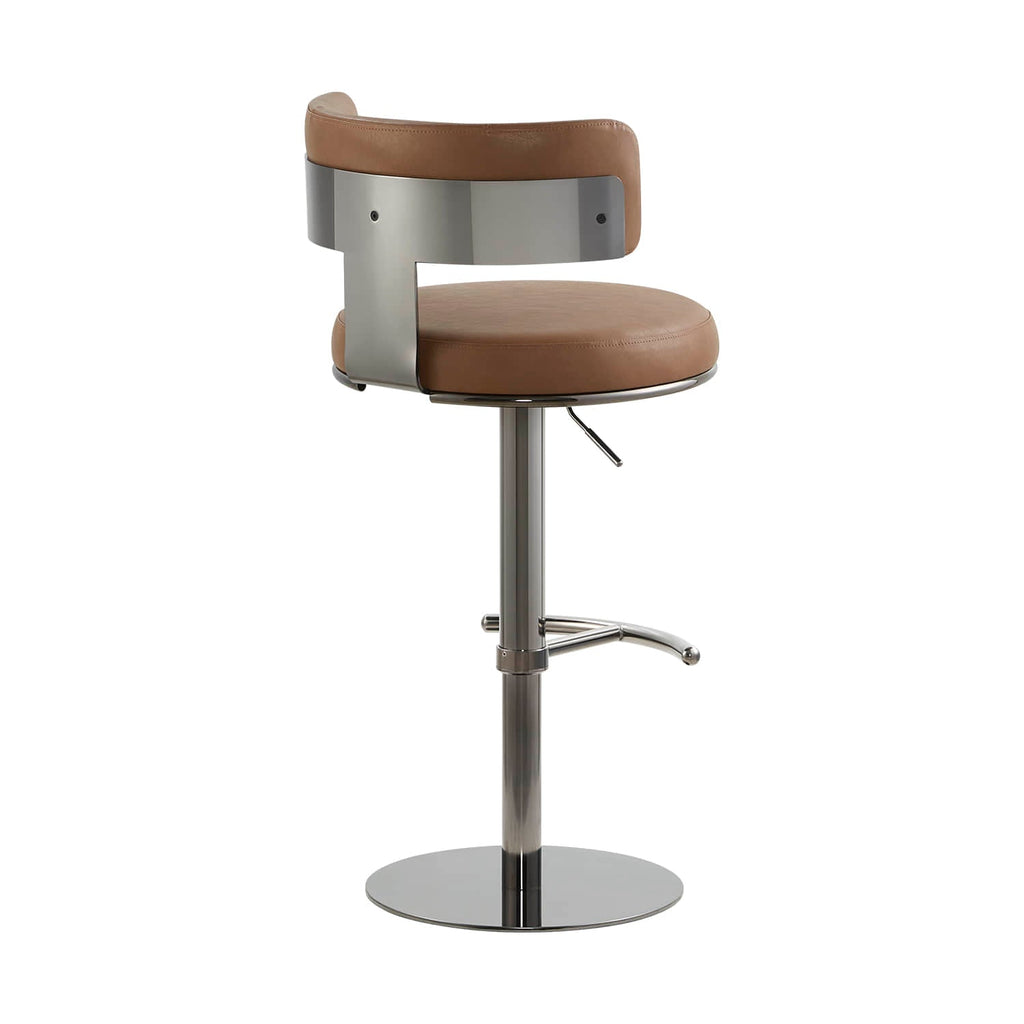 Cayla Modern Adjustable Height Swivel Barstool