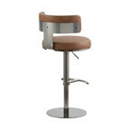 Cayla Modern Adjustable Height Swivel Barstool