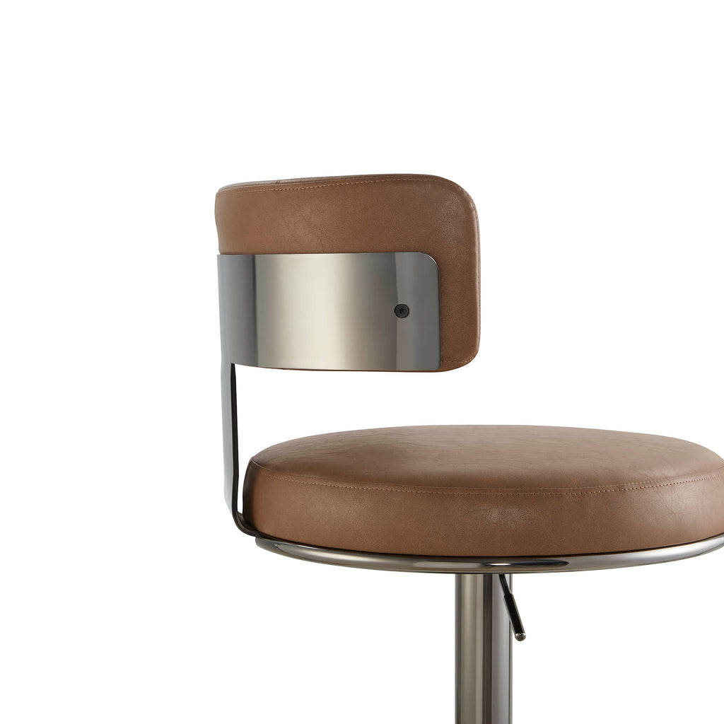 Cayla Modern Adjustable Height Swivel Barstool