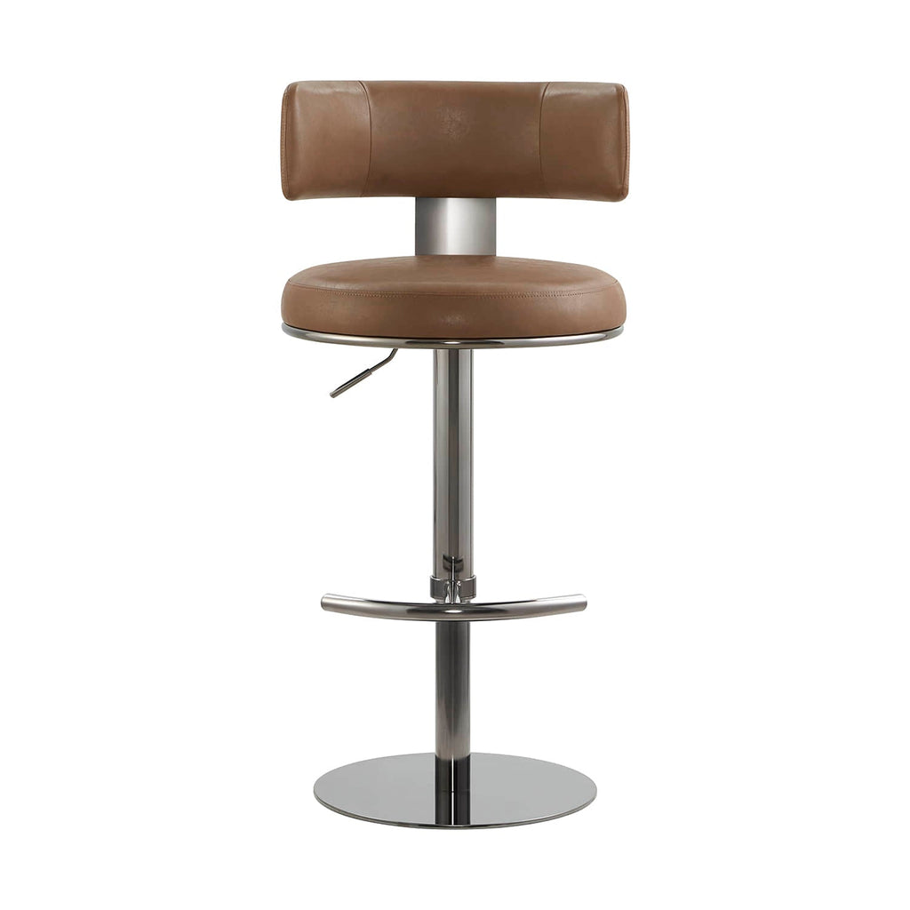 Cayla Modern Adjustable Height Swivel Barstool