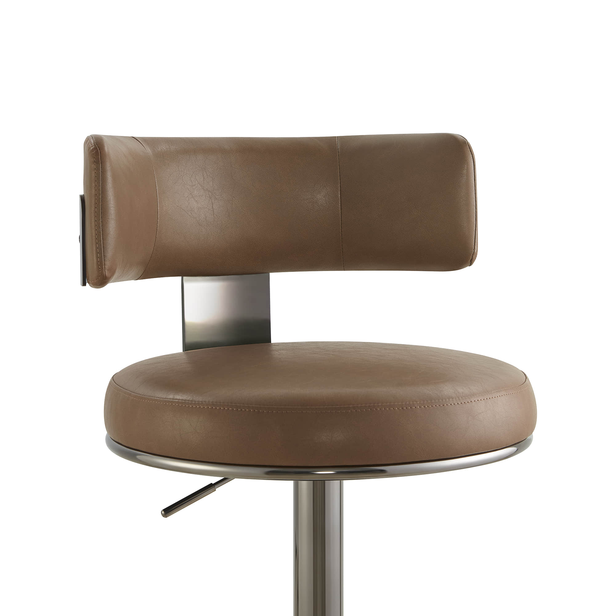 Cayla Modern Adjustable Height Swivel Barstool