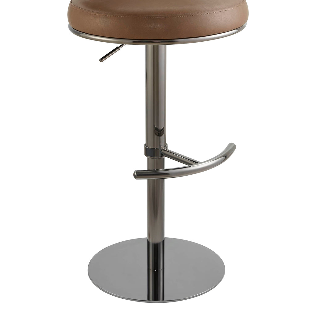 Cayla Modern Adjustable Height Swivel Barstool