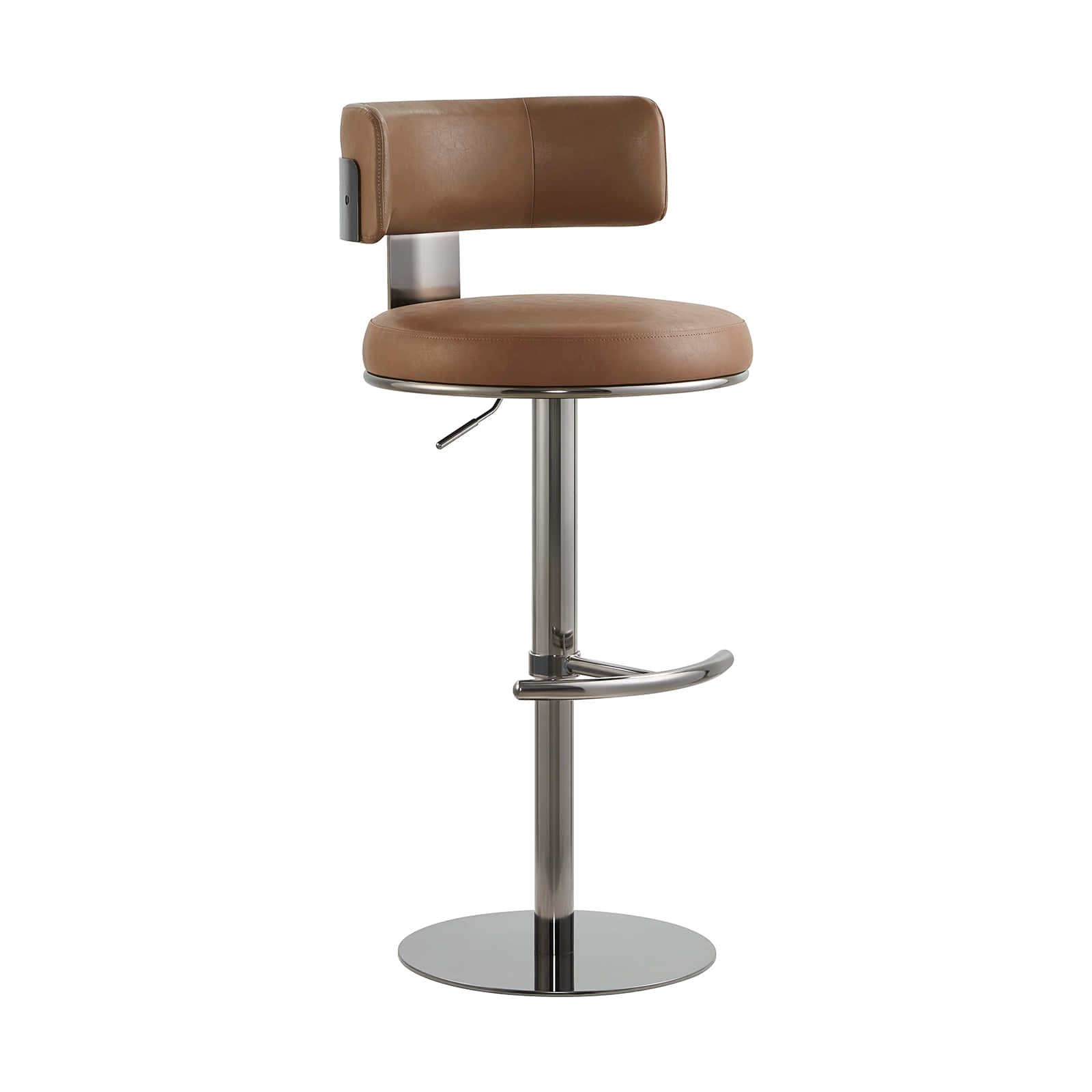 Cayla Modern Adjustable Height Swivel Barstool