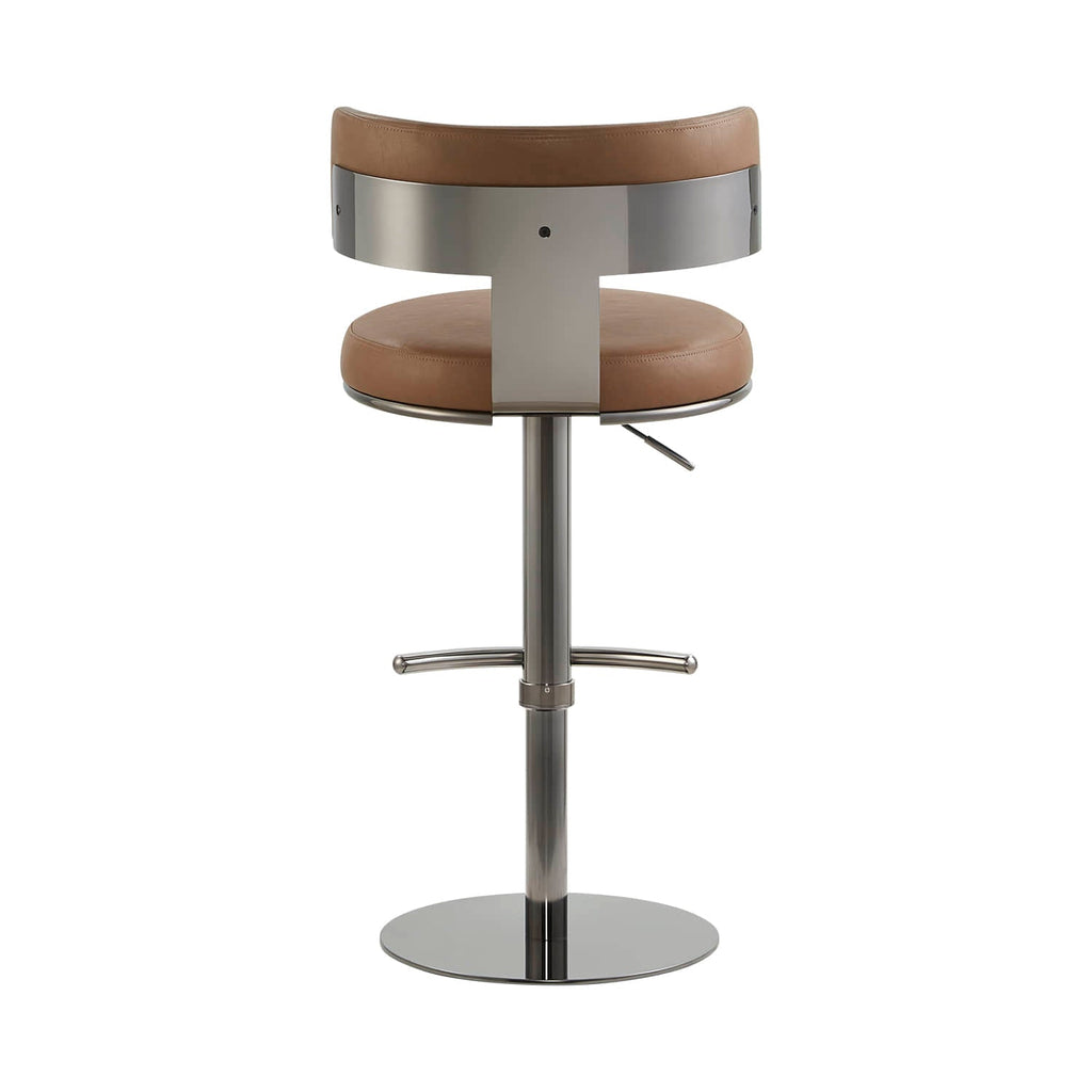 Cayla Modern Adjustable Height Swivel Barstool
