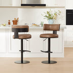 Cayla Modern Adjustable Height Swivel Barstool