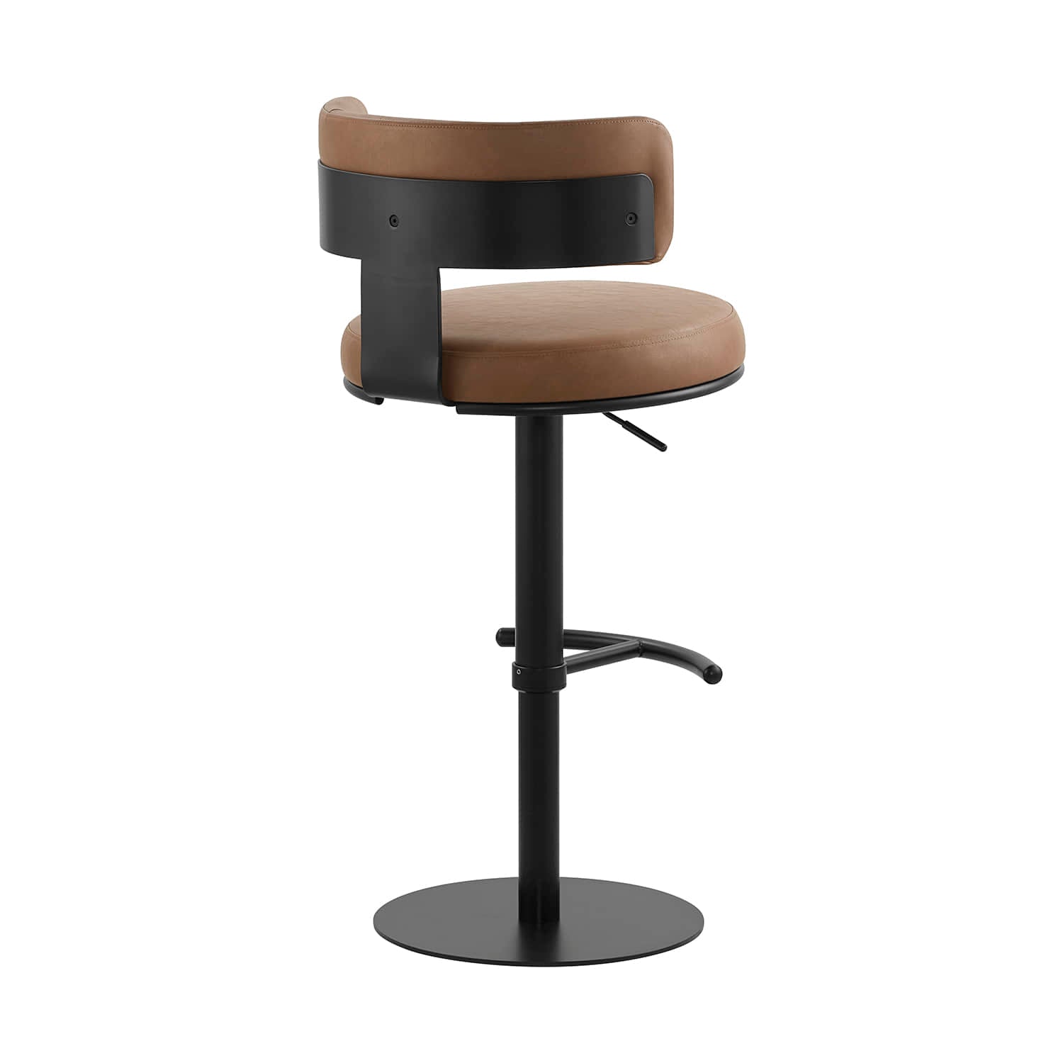 Cayla Modern Adjustable Height Swivel Barstool